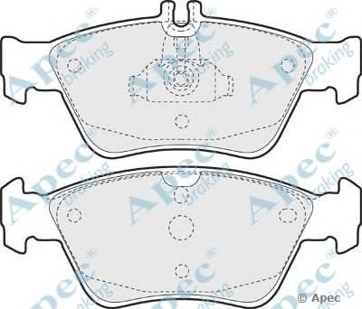 APEC BRAKING pad886 -  Комплект тормозных колодок, дисковый тормоз
